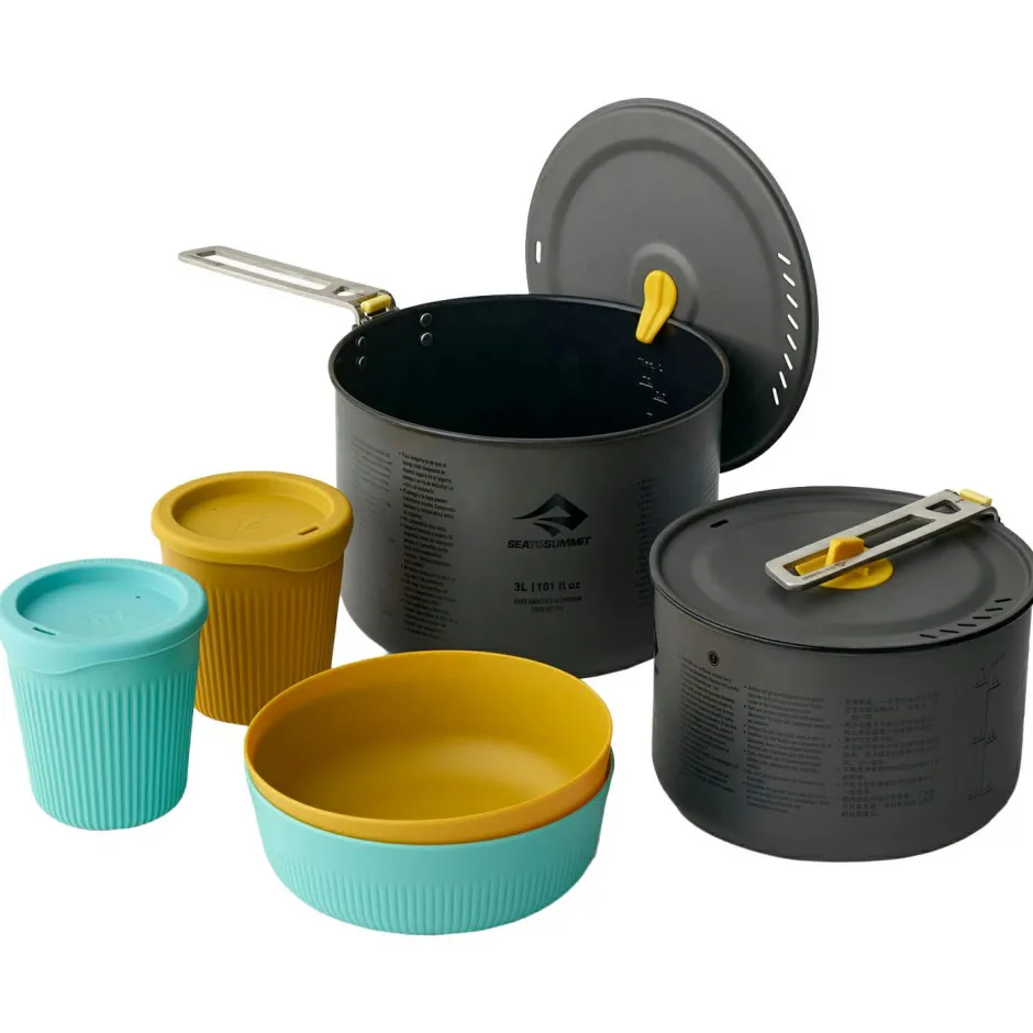 Sea to Summit Trekkingausrüstung|Outdoor-Küche-- Frontier UL Two Pot Cook Set (6 Pieces) - Kochset