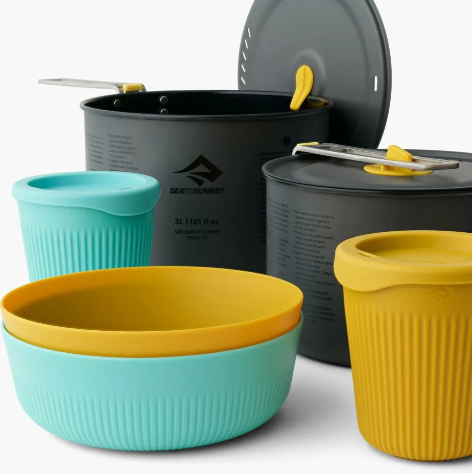 Sea to Summit Trekkingausrüstung|Outdoor-Küche-- Frontier UL Two Pot Cook Set (6 Pieces) - Kochset