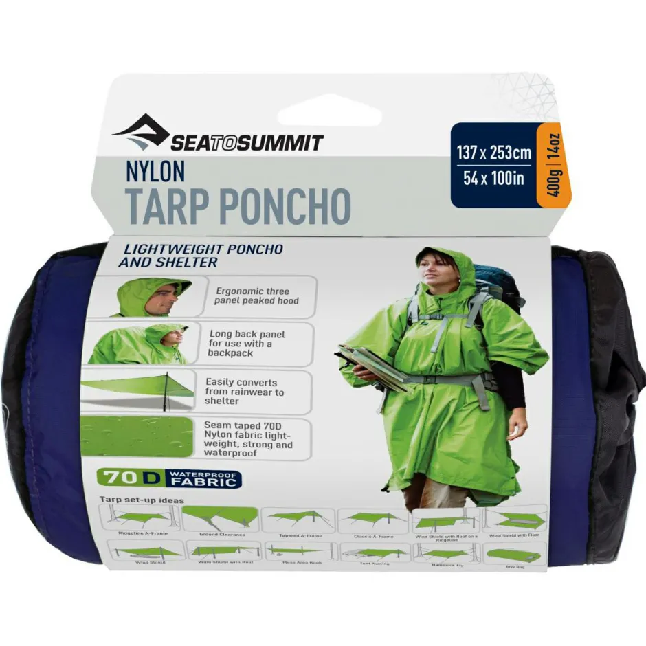 Sea to Summit Trekkingbekleidung|Wanderbekleidung-- Nylon Tarp Poncho - Regenponcho