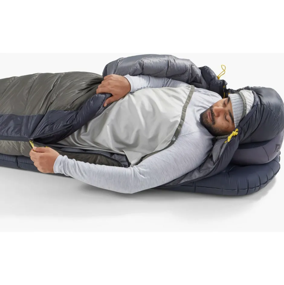 Sea to Summit Trekkingausrüstung|Daunenschlafsäcke-- Spark Pro -9°C Down Sleeping Bag - Daunenschlafsack Beluga Black