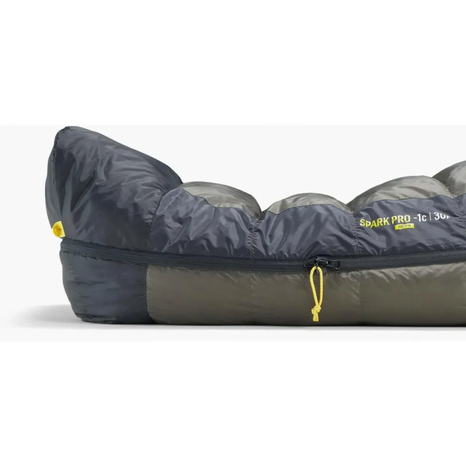 Sea to Summit Trekkingausrüstung|Daunenschlafsäcke-- Spark Pro -9°C Down Sleeping Bag - Daunenschlafsack Beluga Black