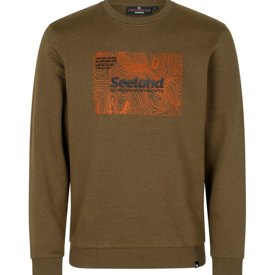 Seeland Pullover & Hoodies|Alltagsbekleidung-- Pulse Sweatshirt - Pullover Dark Olive Melange