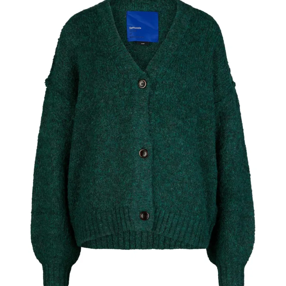 Selfhood - Woen' Knitted ohair Cardigan - Cardigan