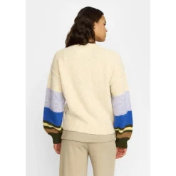 Selfhood Pullover & Hoodies|Alltagsbekleidung-- Women's Striped Mohair Sweater - Pullover
