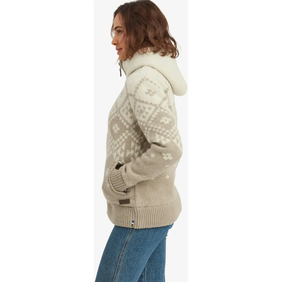 Sherpa Alltagsbekleidung|Jacken-- Women's Kirtipur Sweater - Zip-Hoodie Cream