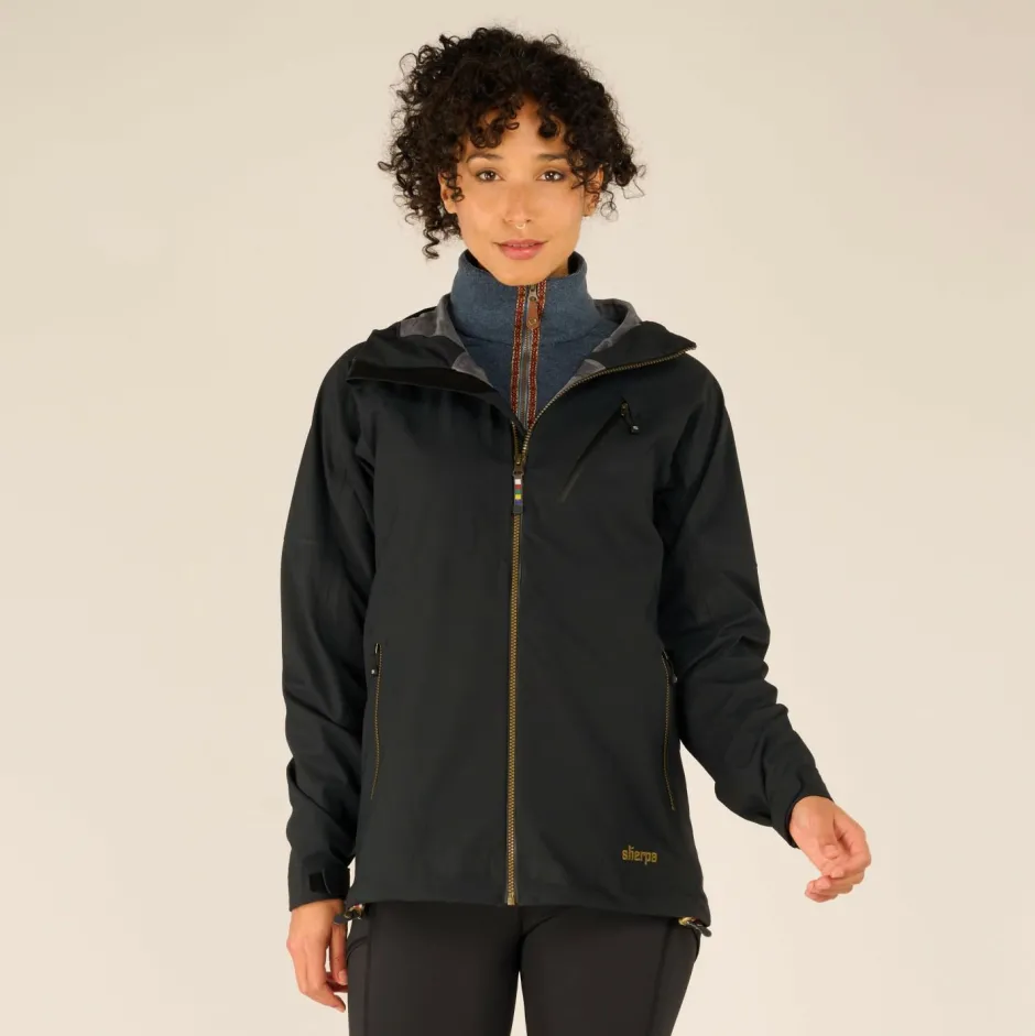 Sherpa Alltagsbekleidung|Wanderbekleidung-- Women's Makalu Eco Jacket - Regenjacke Black