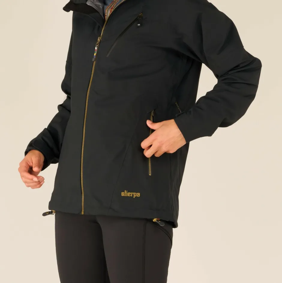 Sherpa Alltagsbekleidung|Wanderbekleidung-- Women's Makalu Eco Jacket - Regenjacke Black