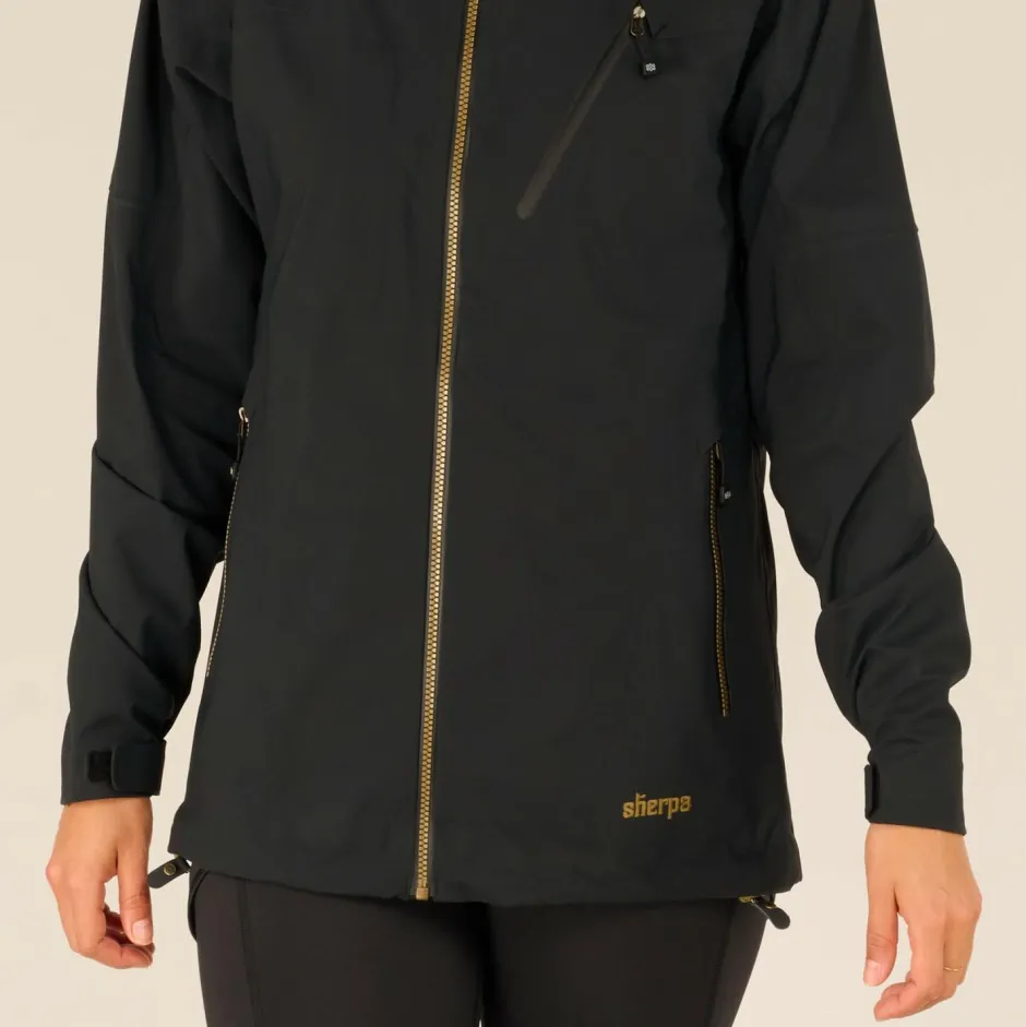 Sherpa Alltagsbekleidung|Wanderbekleidung-- Women's Makalu Eco Jacket - Regenjacke Black