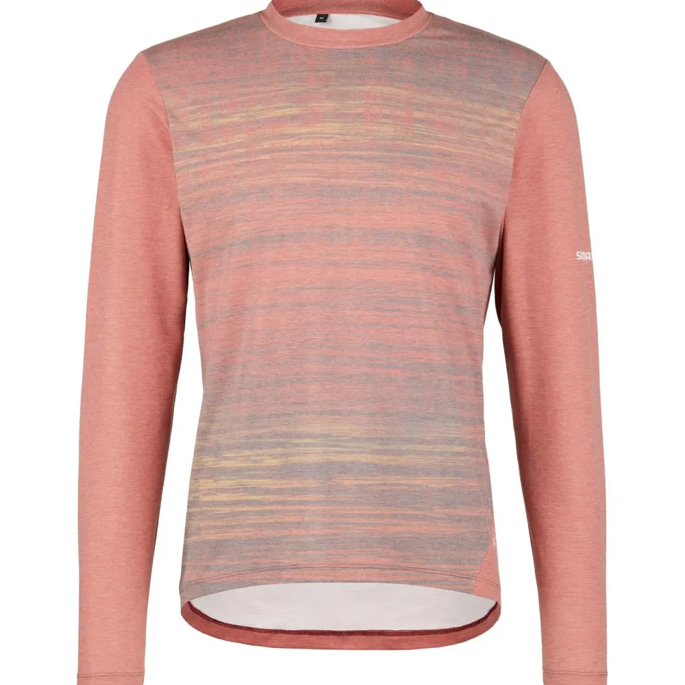 Shimano - Spazio Long Sleeves Jersey Printed - Radtrikot Hot