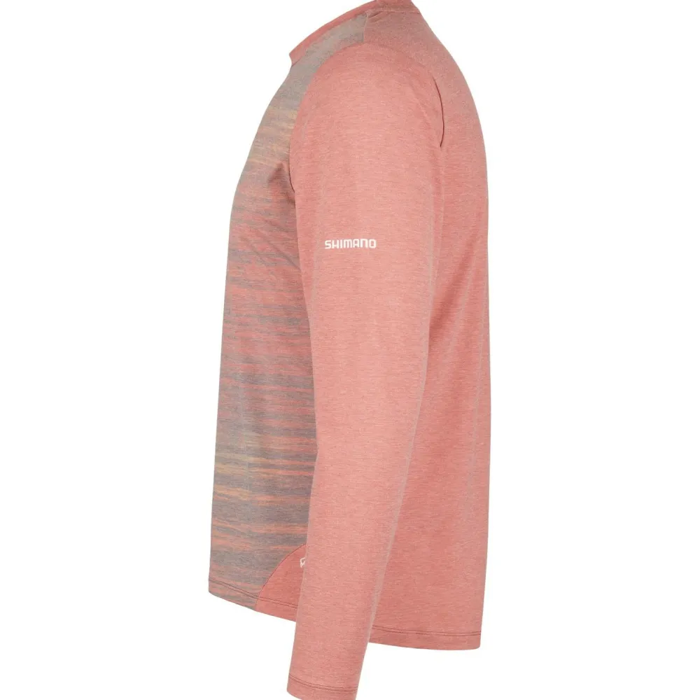 Shimano - Spazio Long Sleeves Jersey Printed - Radtrikot Hot