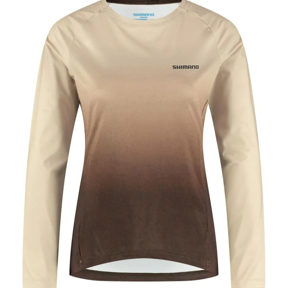 Shimano Fahrradbekleidung|Radtrikots-- Women's Parco L/S Printed Jersey - Radtrikot