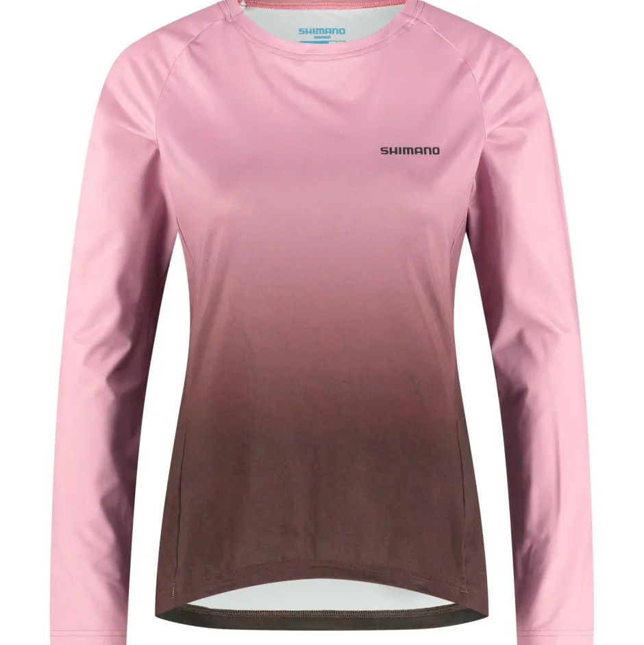 Shimano Fahrradbekleidung|Radtrikots-- Women's Parco L/S Printed Jersey - Radtrikot