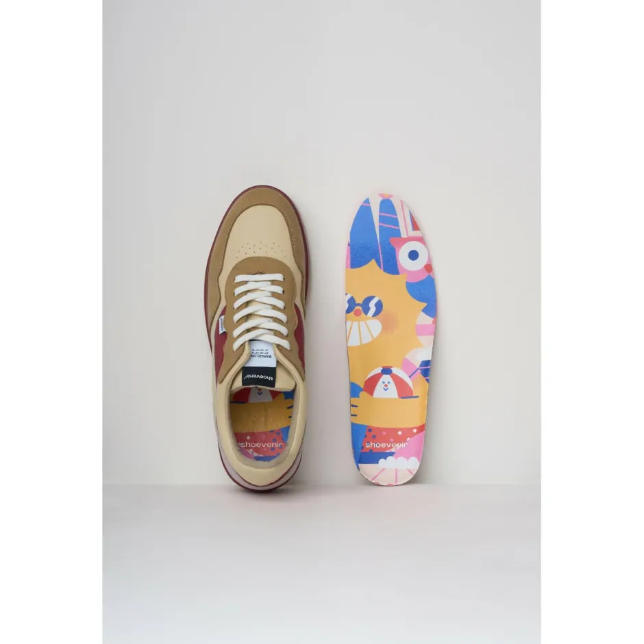 shoevenir Sneaker|Sneaker-- Barcelona - Sneaker Red / Beige