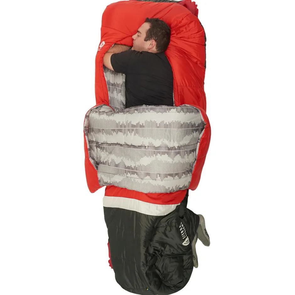 Sierra Designs Kunstfaserschlafsäcke-- Frontcountry Bed 20 - Kunstfaserschlafsack Red / Grey