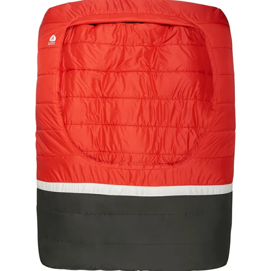 Sierra Designs Kunstfaserschlafsäcke-- Frontcountry Bed Queen 20 - Kunstfaserschlafsack Red / Grey