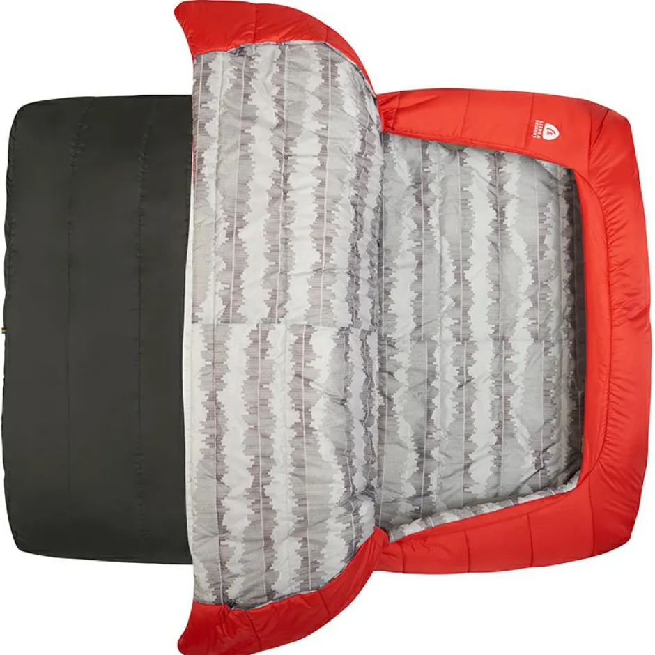 Sierra Designs Kunstfaserschlafsäcke-- Frontcountry Bed Queen 20 - Kunstfaserschlafsack Red / Grey