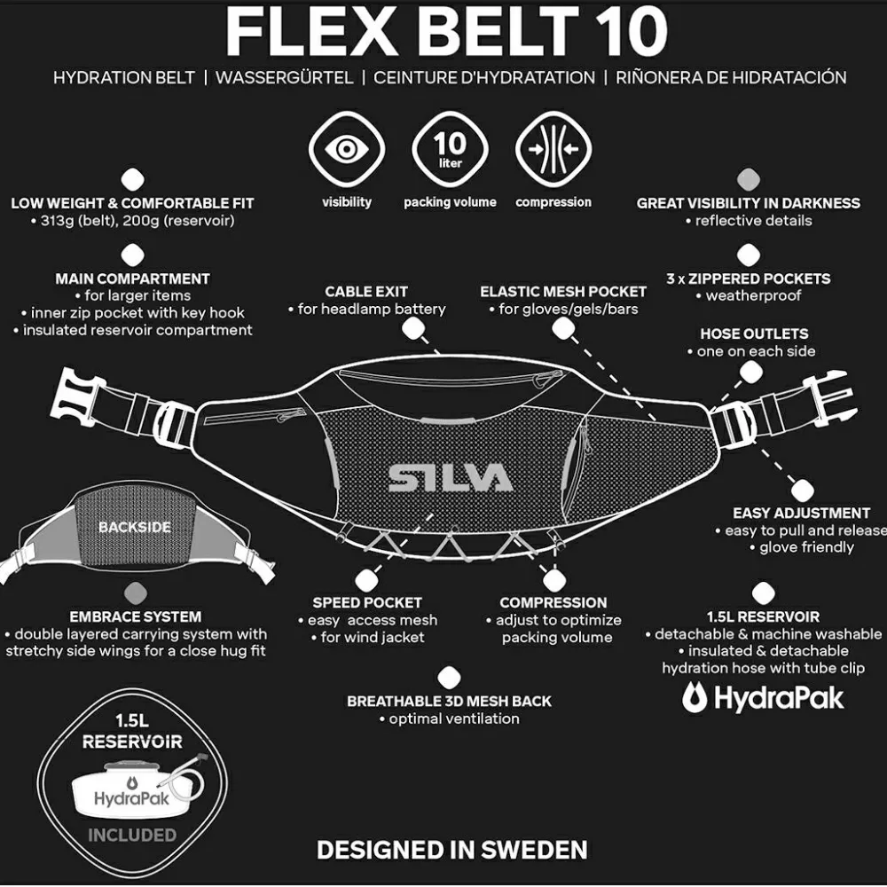 Silva - Flex Belt 10 - Hüfttasche Black Best