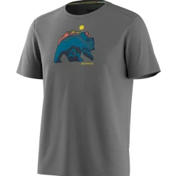 Smartwool - Bear Strata Active Short Sleeve - Merinoshirt Light Gray Heather Discount