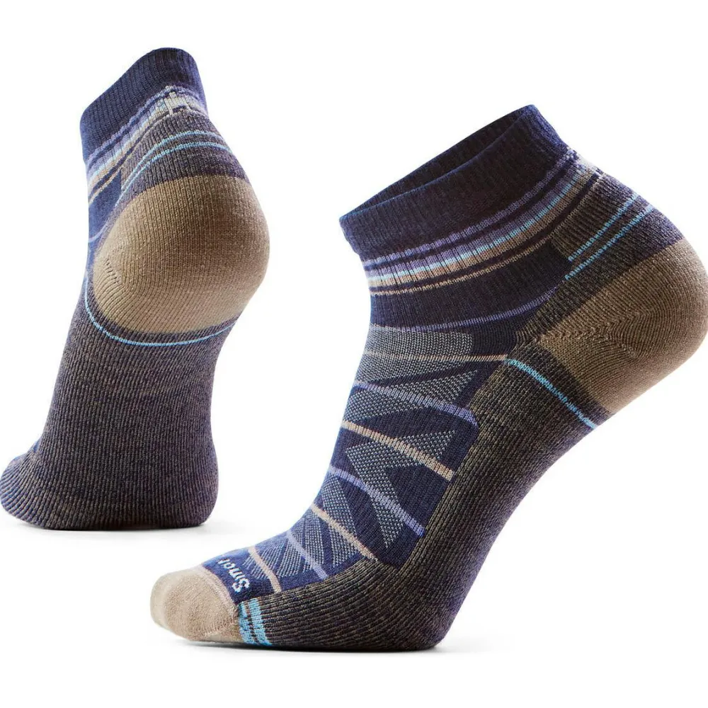 Smartwool - Hike Light Cushion Pattern Ankle - Wandersocken Nightfall Blue Discount