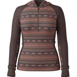 Smartwool - Women's Classic Thermal Merino BL 1/2 Zip Hoodie - Merinopullover Coral Reef Summit Soul Clearance