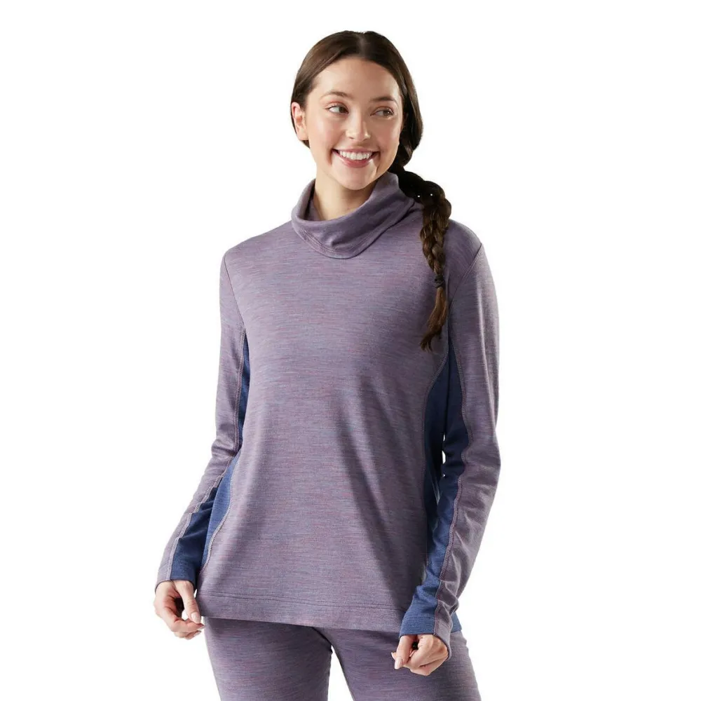 - Woen' Caic Thera erino ock Neck - erinoongeeve < Smartwool