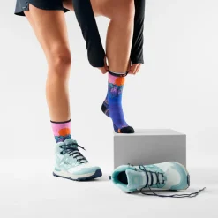 Smartwool - Women's Hike Targeted Cushion Sunrise Crew - Wandersocken Deep Navy Best