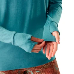 Smartwool Wanderbekleidung|Shirts, Hemden & Longsleeves-- Women's Merino Sun Hoodie - Merinoshirt Dusty Teal