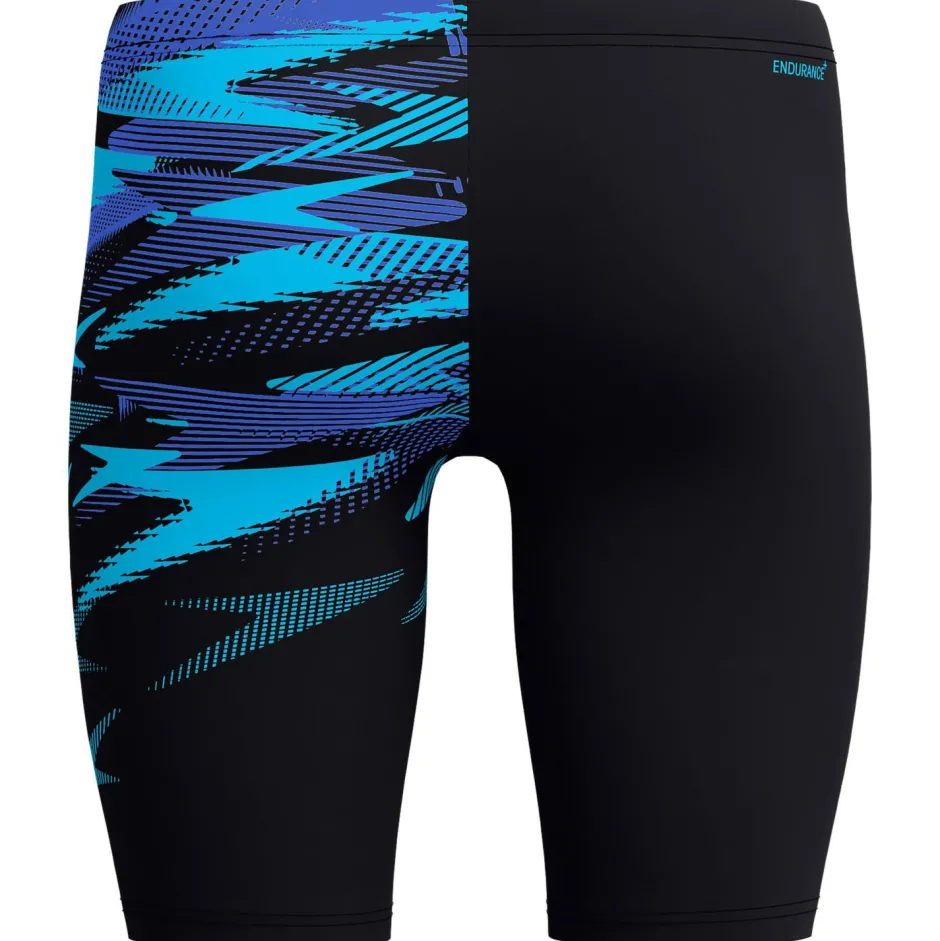 Speedo Bademode-- HyperBoom V-Cut Jammer - Badehose Black / Alfalfa Green