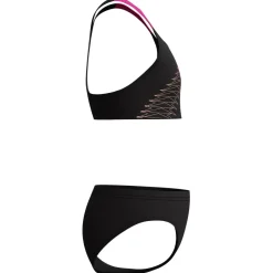 Speedo Bademode-- Kid's Medley Logo 2 Piece - Bikini Anthracite / Margarita Pink