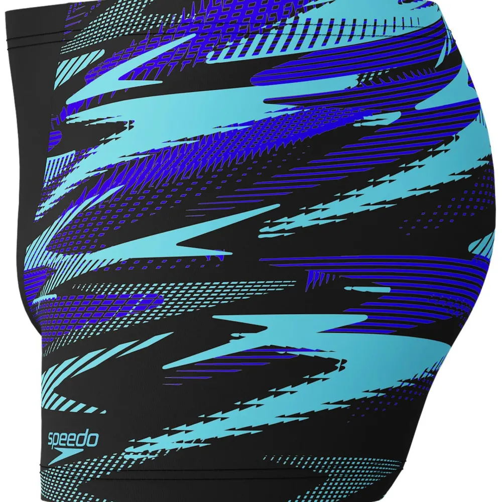 Speedo - HyperBoom V-Cut Aquashort - Badehose Black / Alfalfa Green Hot