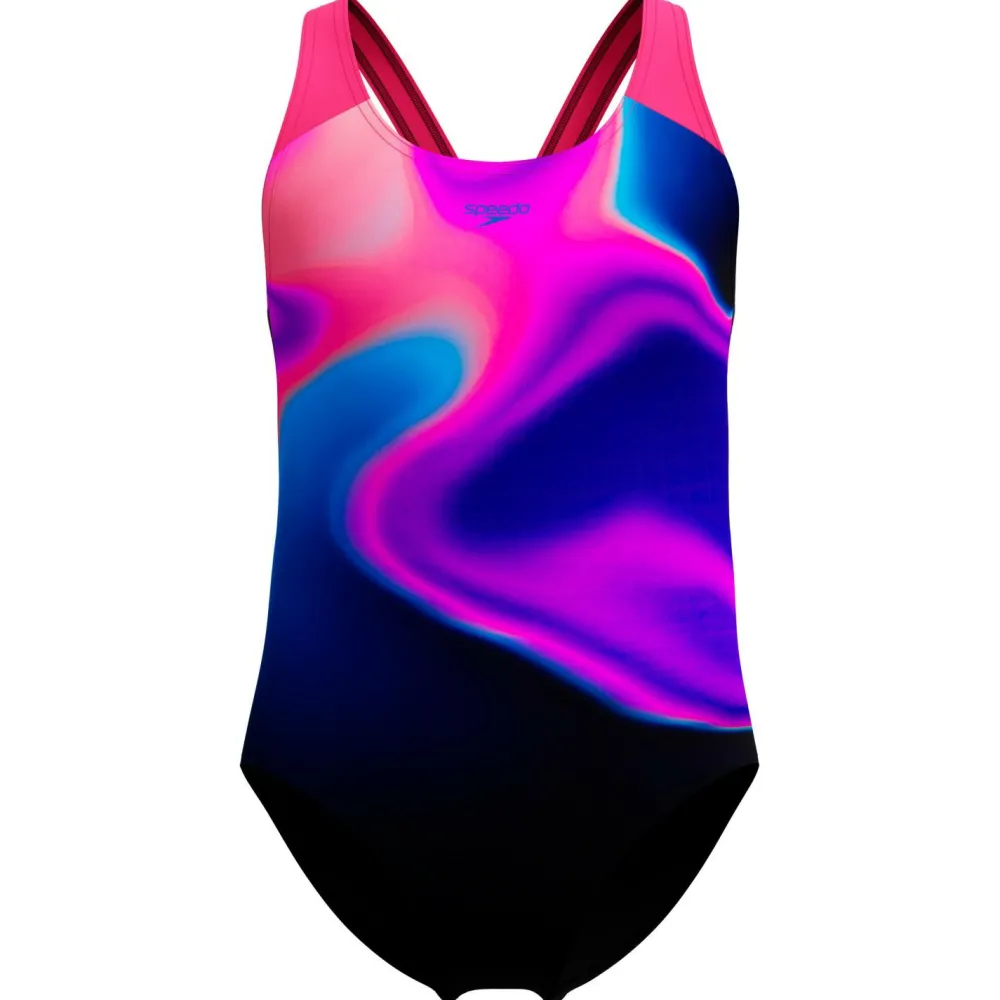 Speedo - Kid's Digi Placement Splashback - Badeanzug Margarita Pink / Anthracite Sale