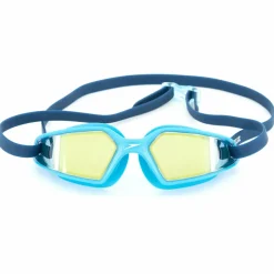 Speedo Brillen-- Kid's Hydropulse Mirror - Schwimmbrille Navy / Blue Bay / Gold Yellow