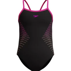 Speedo - Kid's Plastisol Placement Thinstrap Muscleback - Badeanzug Flare Pink New
