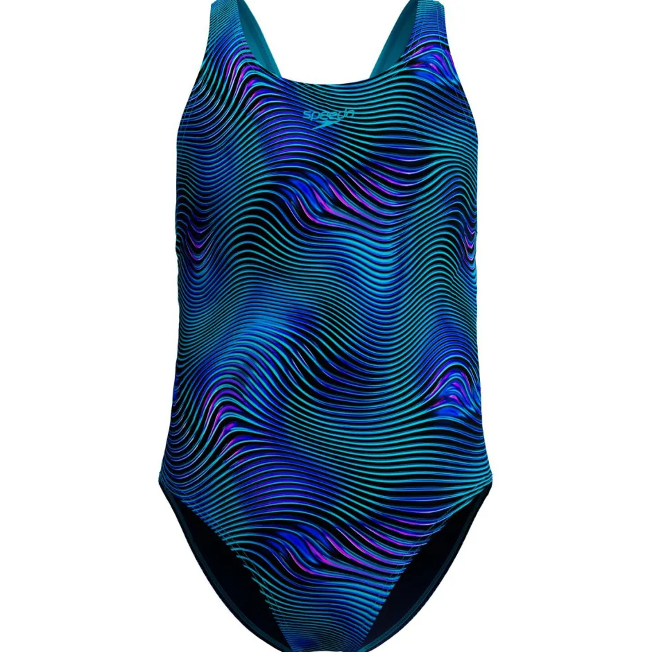 Speedo - Kid's Print Leaderback One Piece - Badeanzug