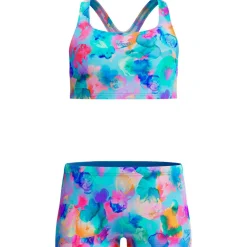Speedo - Kid's Print Racerback Two Piece - Bikini Periwinkle Blue Discount
