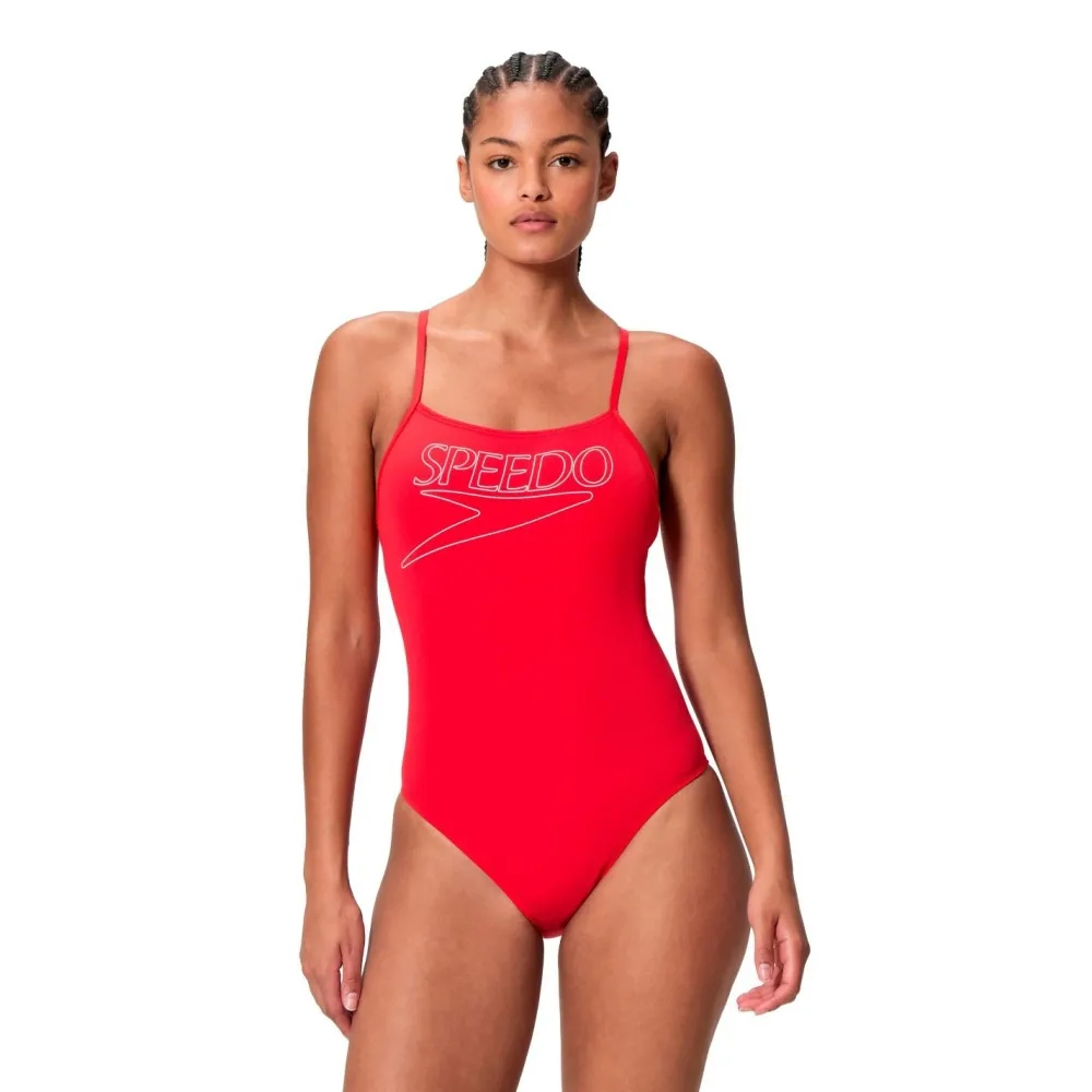 Speedo - Women's Endurance+ Logo Thin Strap One Piece - Badeanzug Outlet