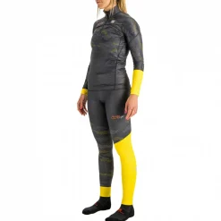 Sportful Shirts, Hemden & Longsleeves|Jacken-- Women's Doro Race Jersey - Langlaufjacke Dark Gray / Yellow