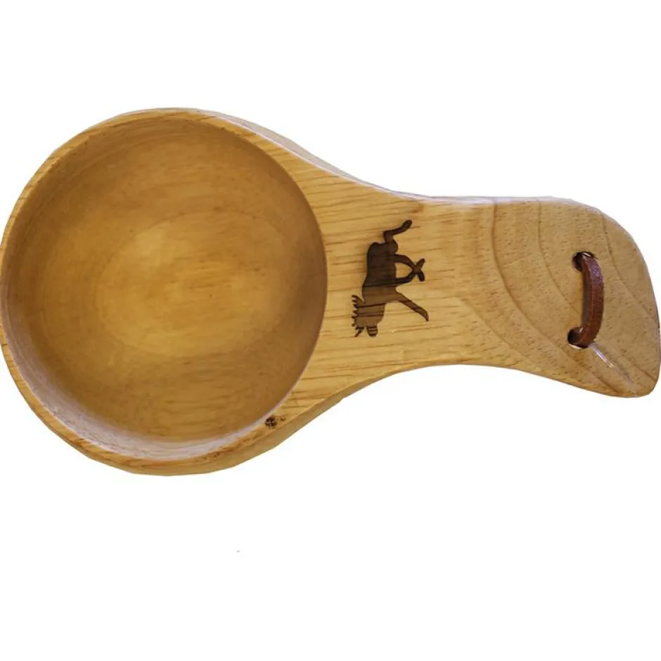 Stabilotherm - Holzkuksa mit Elchmotiv - Becher