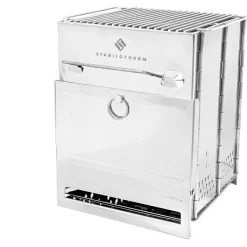 Stabilotherm Outdoor-Küche|Campingkocher-- Wood Stove Tower 2 - Trockenbrennstoffkocher Stainless Steel