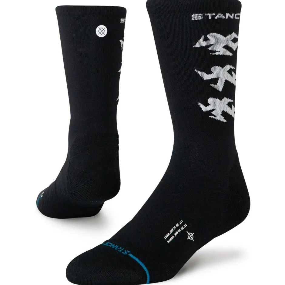 Stance Fitnessschuhe|Socken-- Runner Light Crew - Multifunktionssocken Black