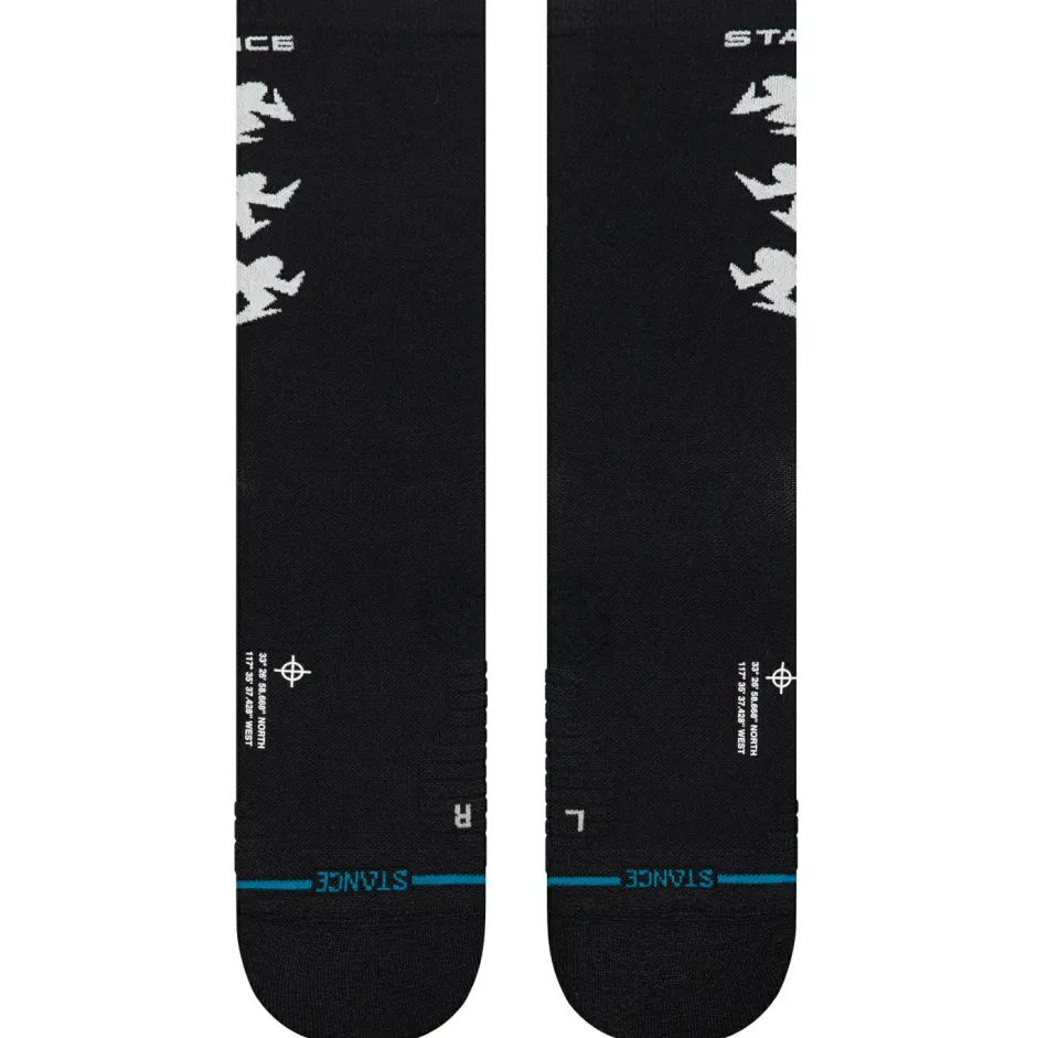 Stance Fitnessschuhe|Socken-- Runner Light Crew - Multifunktionssocken Black