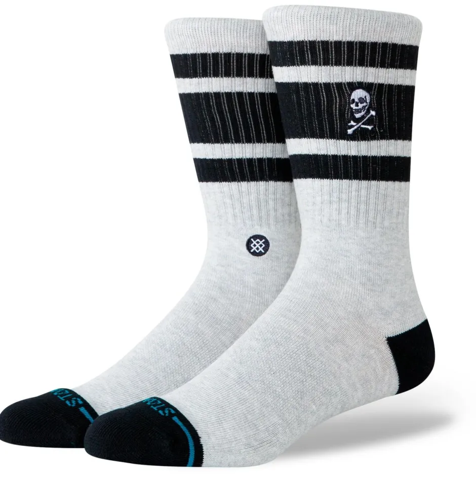 Stance Socken|Socken-- Boyd Skull Crew - Multifunktionssocken Heather Grey