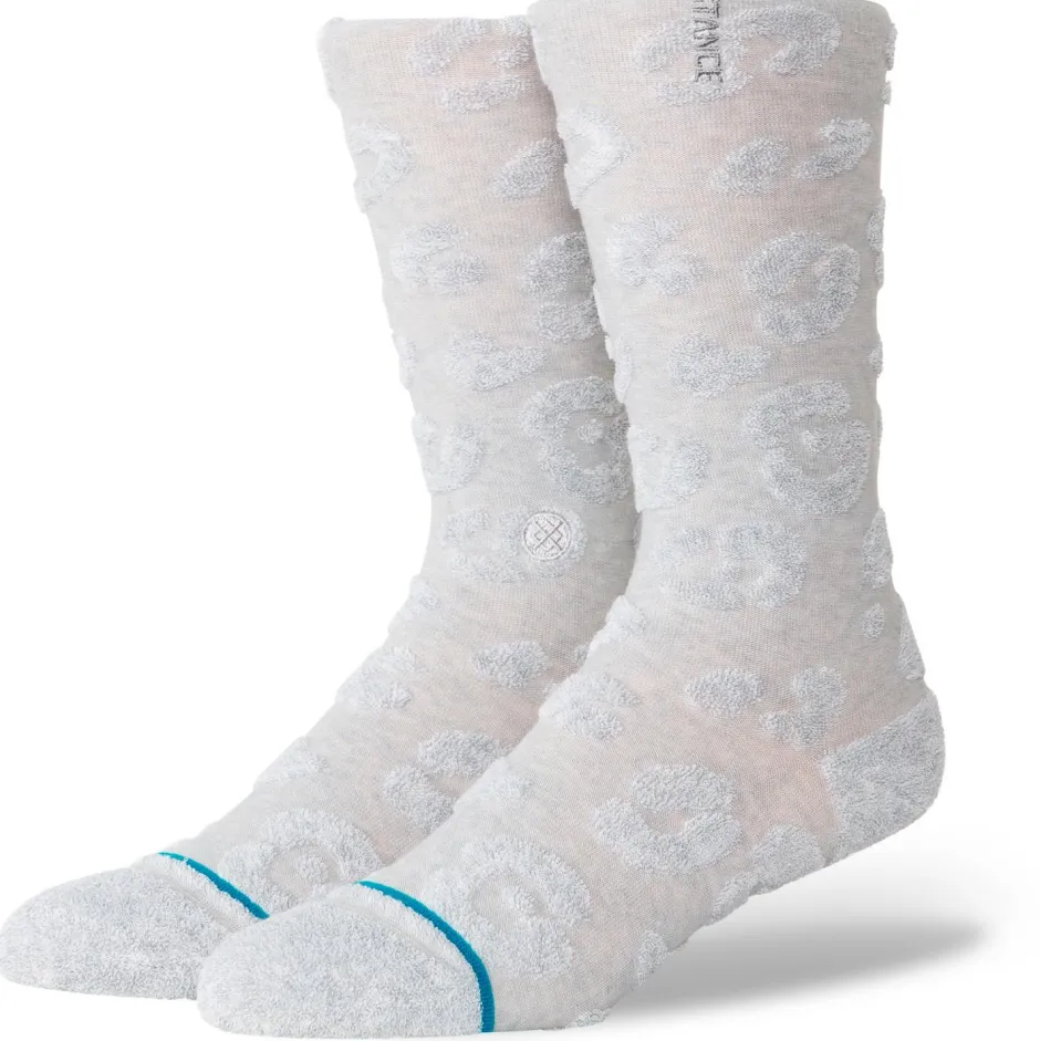 Stance Socken|Socken-- Women's Terry Cheetah Crew - Multifunktionssocken Heather Grey