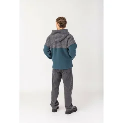 STAPF - Milo - Zip-Hoodie Steinkohle / Petrol Online