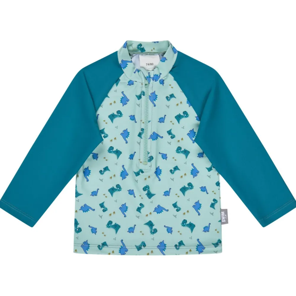 Sterntaler - Kid's Badeshirt Langarm Dino - Lycra Eisgrün Outlet