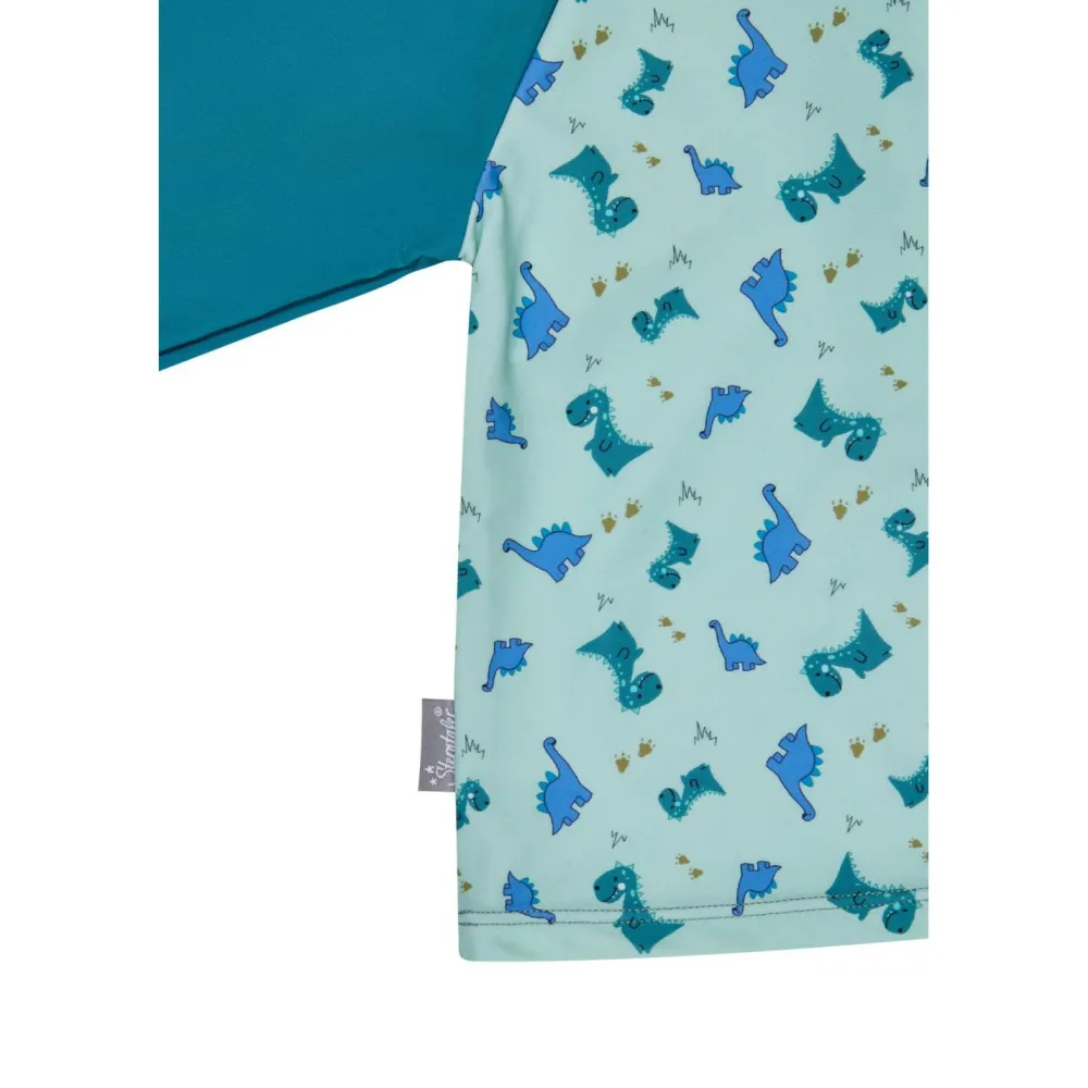 Sterntaler - Kid's Badeshirt Langarm Dino - Lycra Eisgrün Outlet
