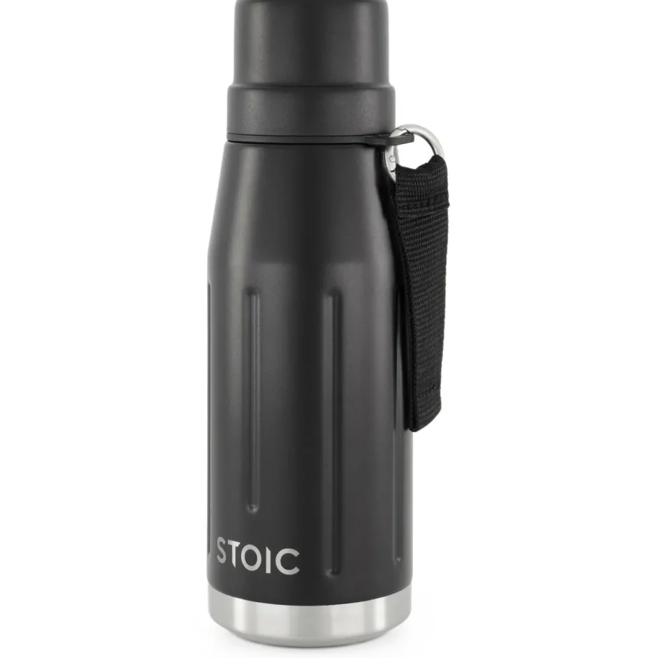 Stoic Trinkflaschen|Trekkingausrüstung-- HeladagenSt. Thermo Bottle Outdoor - Isolierflasche Black