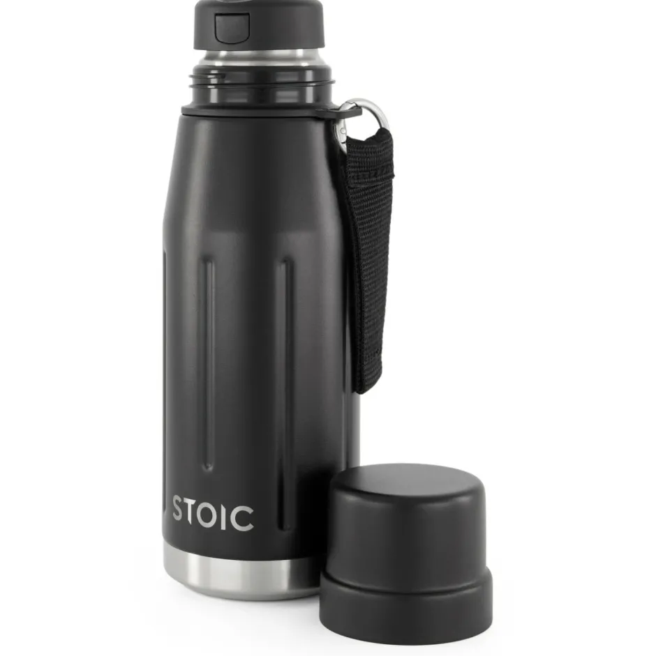 Stoic Trinkflaschen|Trekkingausrüstung-- HeladagenSt. Thermo Bottle Outdoor - Isolierflasche Black