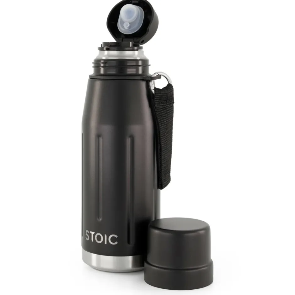 Stoic Trinkflaschen|Trekkingausrüstung-- HeladagenSt. Thermo Bottle Outdoor - Isolierflasche Black