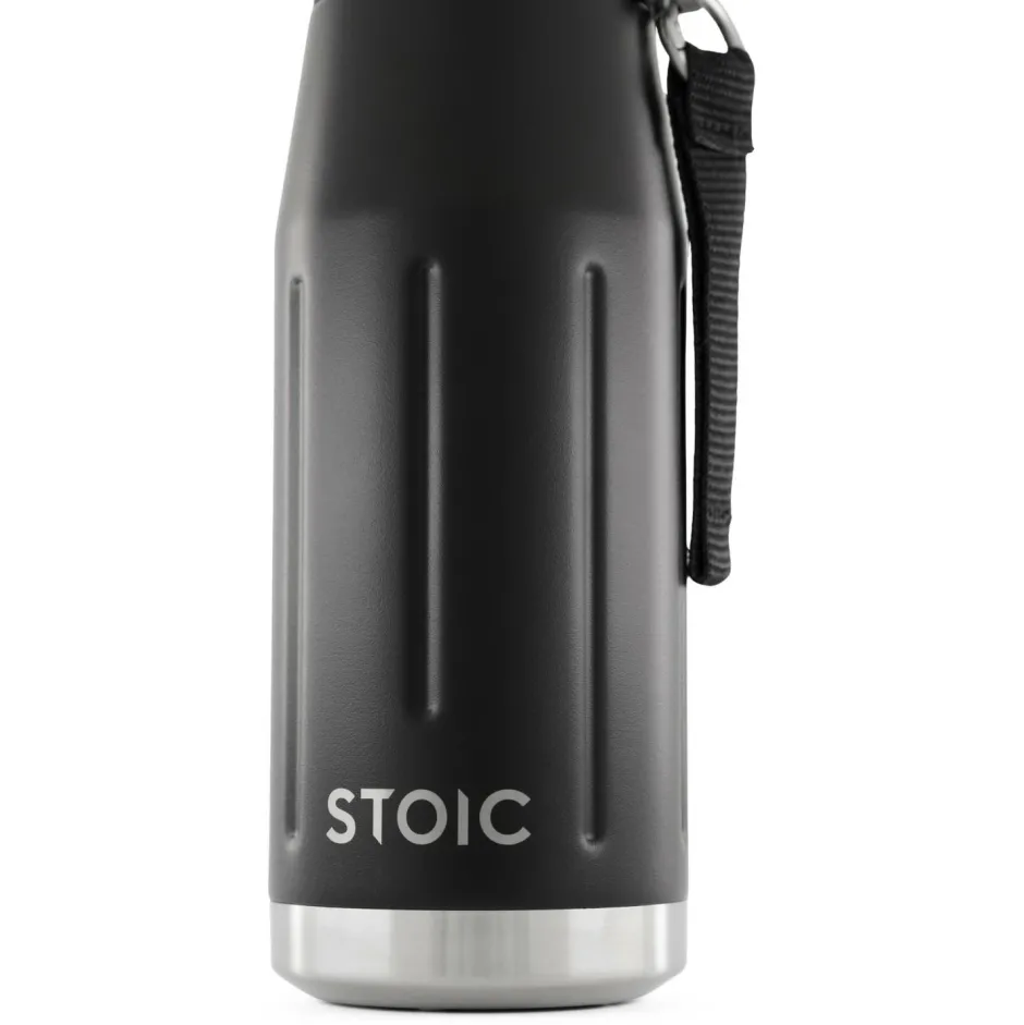Stoic Trinkflaschen|Trekkingausrüstung-- HeladagenSt. Thermo Bottle Outdoor - Isolierflasche Black
